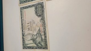 Lote 5 Billetes 1000 (mil) Pesetas España 1965