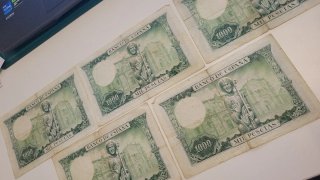 Lote 5 Billetes 1000 (mil) Pesetas España 1965