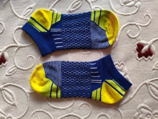 Lote calcetines hombre azul y amarillo