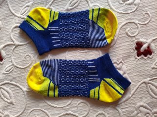 Lote calcetines hombre azul y amarillo