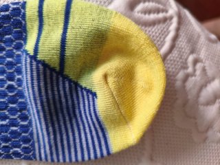 Lote calcetines hombre azul y amarillo