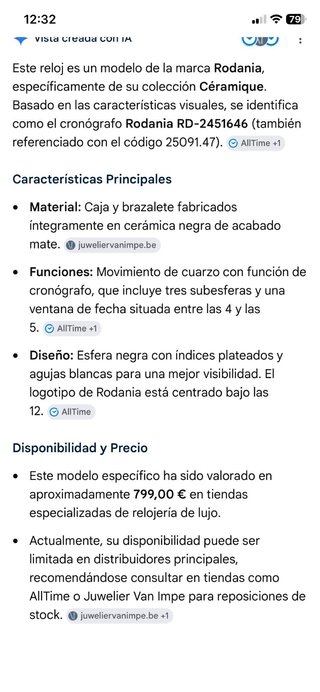 Reloj rodania all ceramic