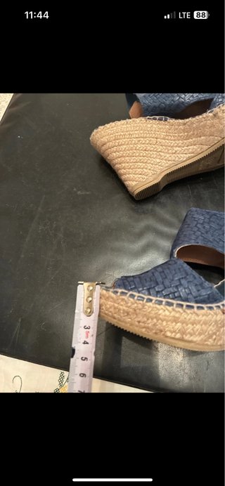 Sandalias de piel azul Talla 38