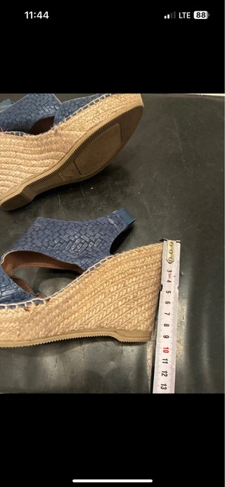 Sandalias de piel azul Talla 38