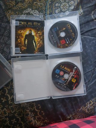 Lote 4 juegos PS3: Skyrim, Deus Ex, L.A. Noire, He