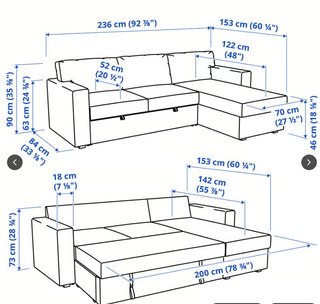 Sofá Cama IKEA Bärslöv Chaise Longue