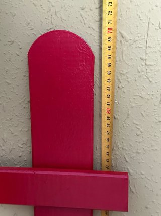 Cabecero infantil de madera pintada