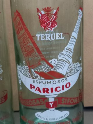 2 Botellas Gaseosa Paricio Teruel