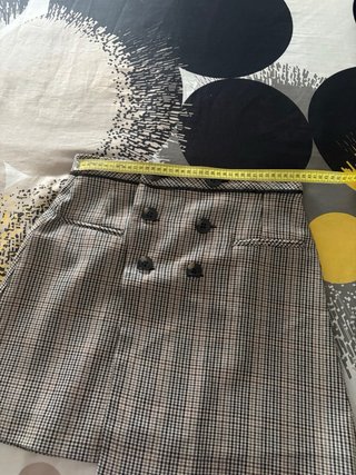 Minifalda cuadros Zara
