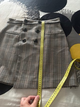 Minifalda cuadros Zara