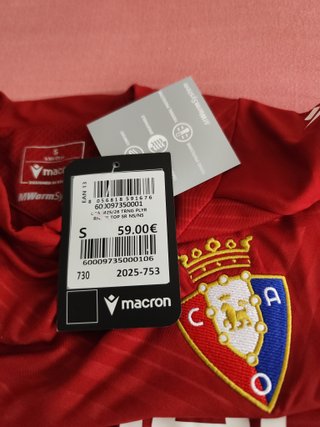 Sudadera Entrenamiento Osasuna Talla S Macron