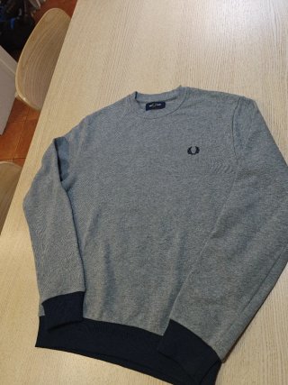 Sudadera Fred Perry Gris - Talla S