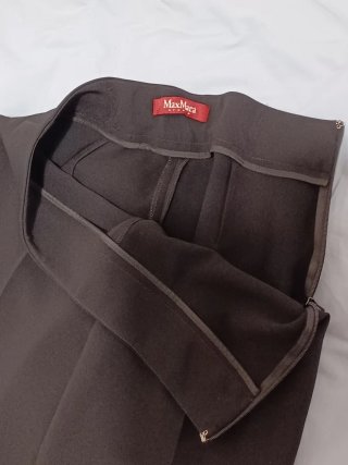 Pantalón ancho negro Max Mara mujer