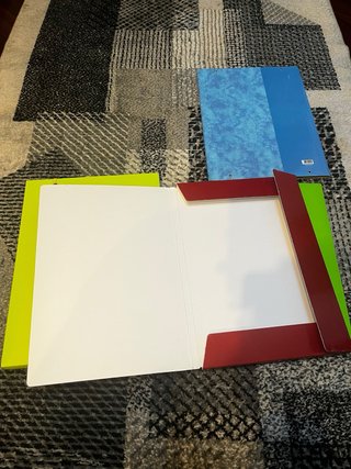 4 Cartelline A4 Cartone+Plastica