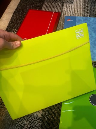 4 Cartelline A4 Cartone+Plastica