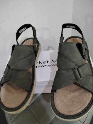 Sandali Uomo N.43 Verde/Beige