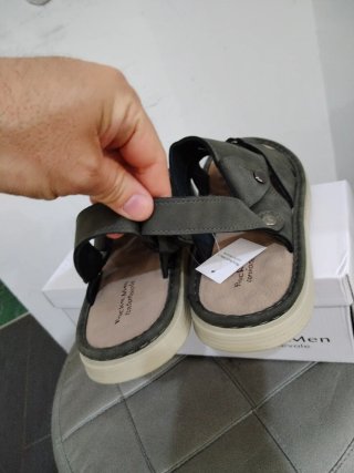 Sandali Uomo N.43 Verde/Beige