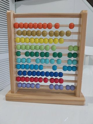 Ábaco de madera educativo
