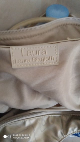 Borsa Laura Biagiotti Beige/Oro