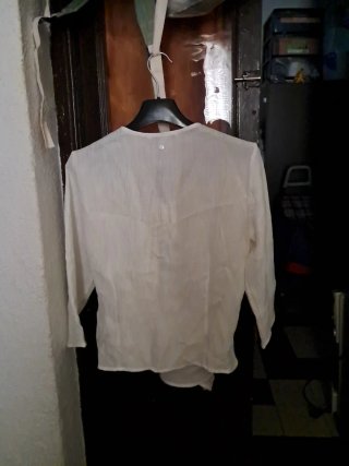 Blusa cruzada Pedro del Hierro blanca