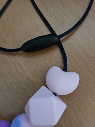 Collar de silicona rosa-morado