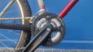 Bicicleta Rockrider MTB Roja/Blanca