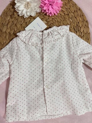 Camisa bebé lunares nueva