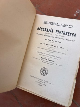 Libro Geografía Pintoresca Editorial Sopena
