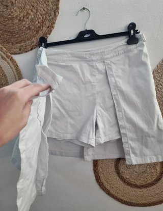 Falda Short Tommy Hilfiger Talla S Blanco
