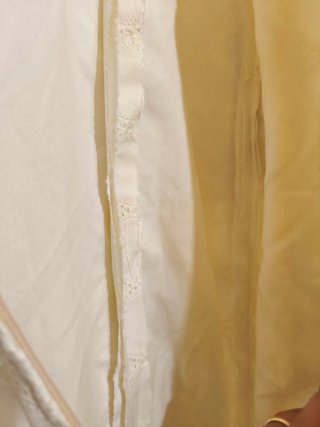 Traje Flamenca Gitana Sevillana Beige