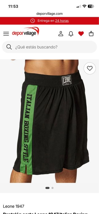 Pantalón corto boxeo Leone Italiano 1947