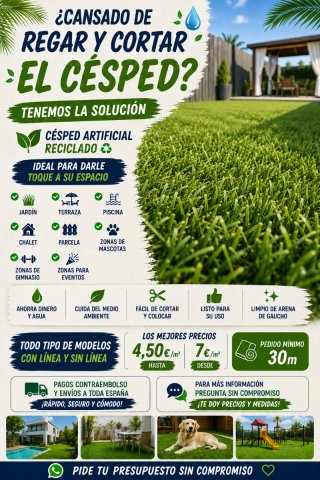 Césped artificial reciclado