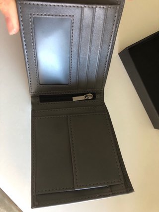 Cartera hombre gris