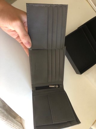 Cartera hombre gris