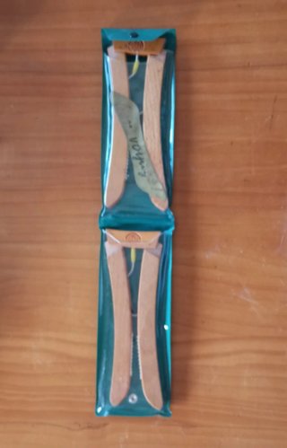 2 Perchas Viaje Plegables Vintage Madera