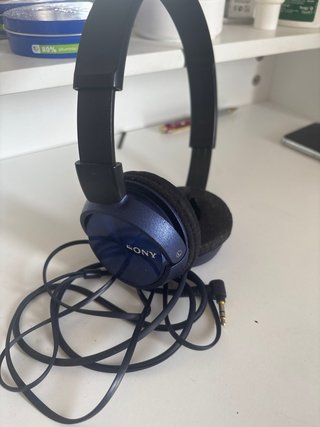Auriculares Sony Plegables Azul y Negro