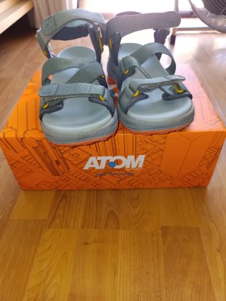 Sandalias Atom Lifestyle Gris/Verde