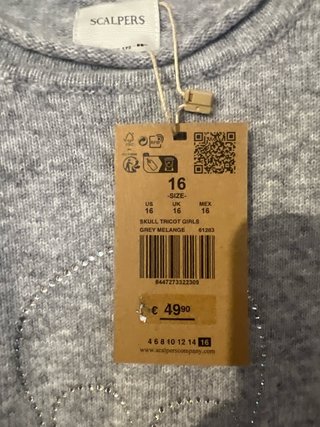 Jersey Scalpers de cachemira Talla 16