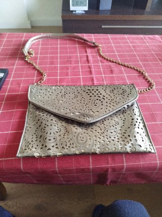 Bolso Cartera Dorado