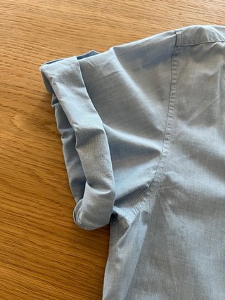 Camisa Fred Perry Azul Manga Corta