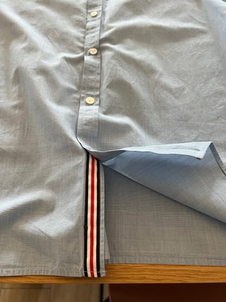 Camisa Fred Perry Azul Manga Corta