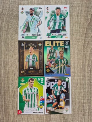 Cromos Betis: Isco, Lo Celso, Canales, Antony, Llo