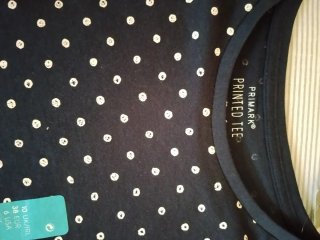 Camiseta de mujer Primark lunares talla M