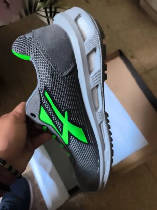 Zapatillas U-Power nuevas grises y verdes verano