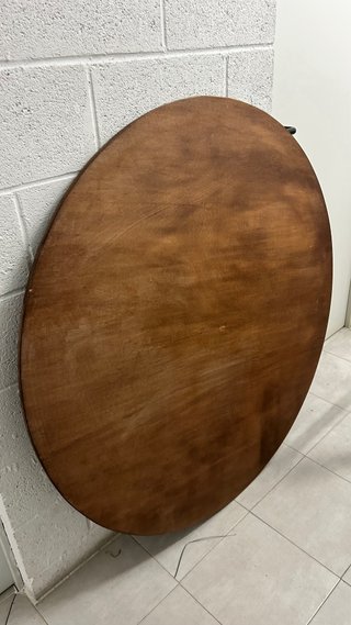 Mesa redonda de madera contrachapada 120cm de diam