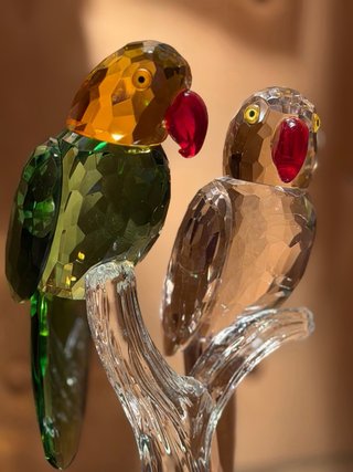Figura Loros imitación Swarovski