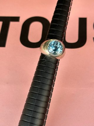 Anillo Tous Topacio Plata Descatalogado