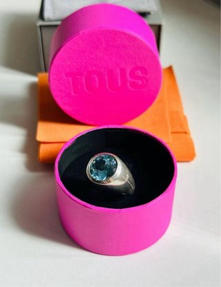 Anillo Tous Topacio Plata Descatalogado