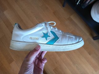 Converse All Star Pro Leather OX Blancas y Turque