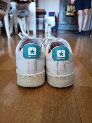 Converse All Star Pro Leather OX Blancas y Turque